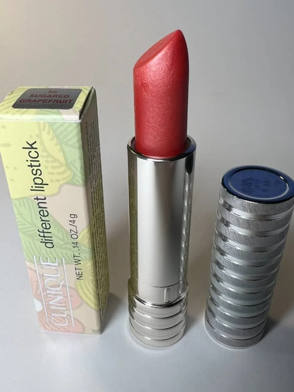 Clinique Different Lipstick Shade 55 Sugared Grapefruit Full Regular Size